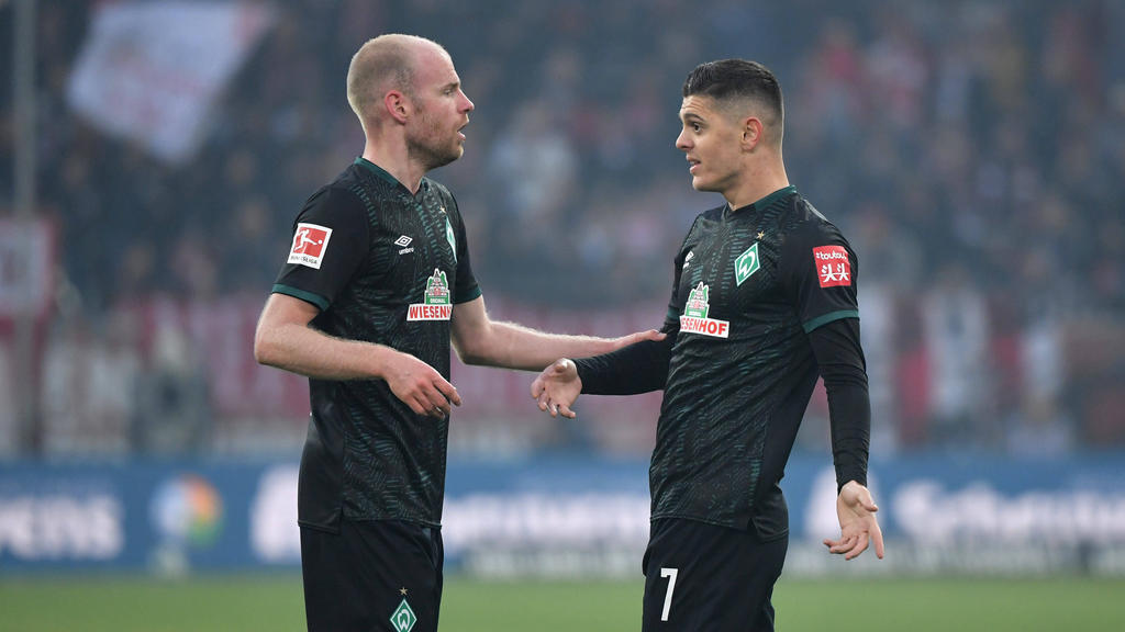 Davy Klaassen (l.) und Milot Rashica werden Werder Bremen wohl bei einem Abstieg verlassen