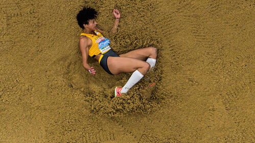 Malaika Mihambo gewann "nur " Bronze