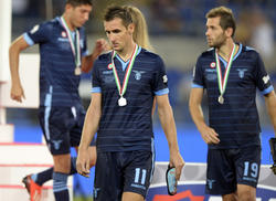 Schon bei der Supercoppa unterlag Miro Klose mit Lazio gegen die Alte Dame