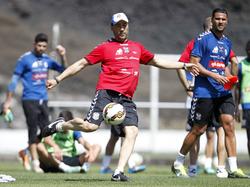 Raúl Agné, en un entrenamiento del CD Tenerife. (Foto: Imago)