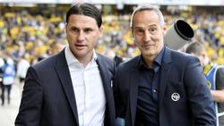 Kennen und schätzen sich: Gerardo Seoane (l.) und Adi Hütter (r.)