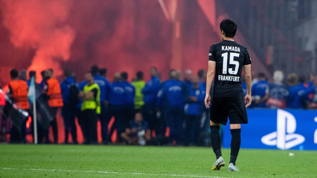 Der Sieg von Eintracht Frankfurt gegen Olympique Marseille wurde von Randale überschattet Der Sieg von Eintracht Frankfurt gegen Olympique Marseille wurde von Randale überschattet