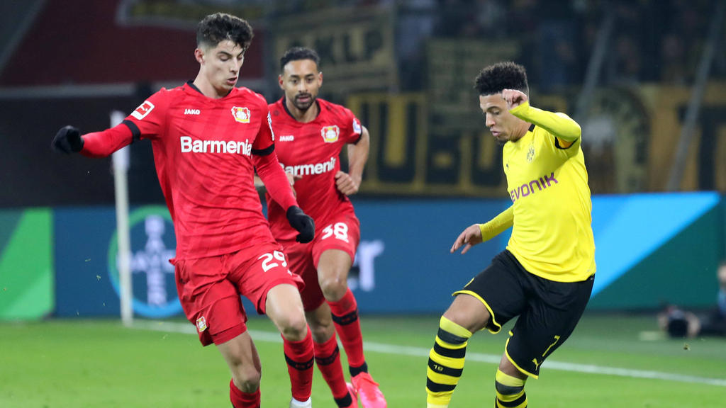 Kai Havertz von Bayer Leverkusen und Jadon Sancho vom BVB sind eigentlich Wechsel-Kandidaten für die kommende Transferperiode
