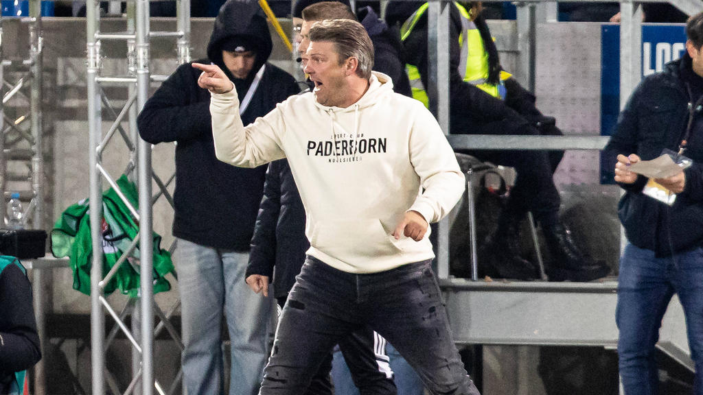 Paderborn-Trainer Lukas Kwasniok freut sich auf das Duell mit dem VfB Stuttgart