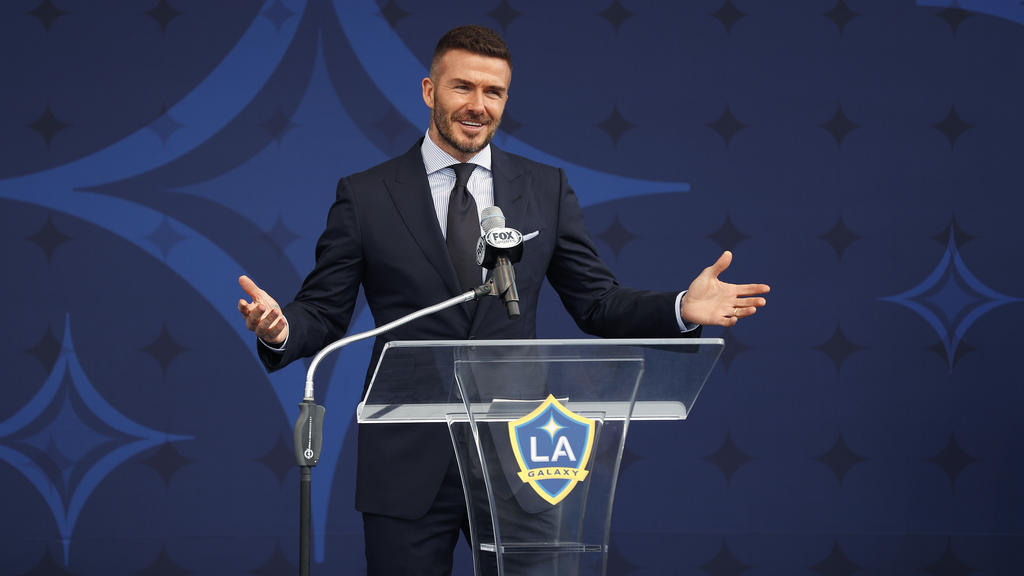 Beckham agradeció su estatua a Los Ángeles Galaxy. (Foto: Getty)