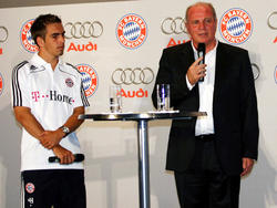 Philipp Lahm (l.) hat sich zum Engagement vom Uli Hoeneß geäußert