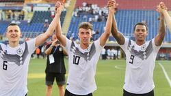 Luca Waldschmidt (M.) traf schon siebenmal bei der U21-EM