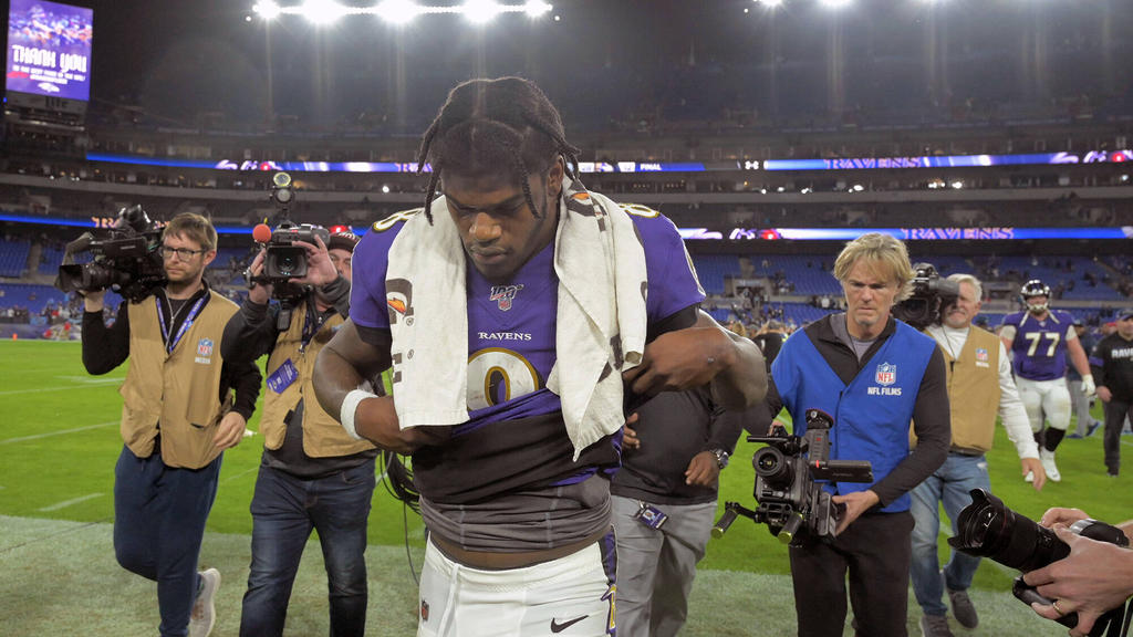 Hat mit den Baltimore Ravens das NFL-Halbfinale verpasst: Lamar Jackson Hat mit den Baltimore Ravens das NFL-Halbfinale verpasst: Lamar Jackson