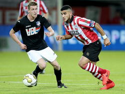 Huyesin Dogan (Sparta) zorgde met zijn vrije trappen voor veel gevaar in het duel met FC Eindhoven (1-0). 28-4-2014. 