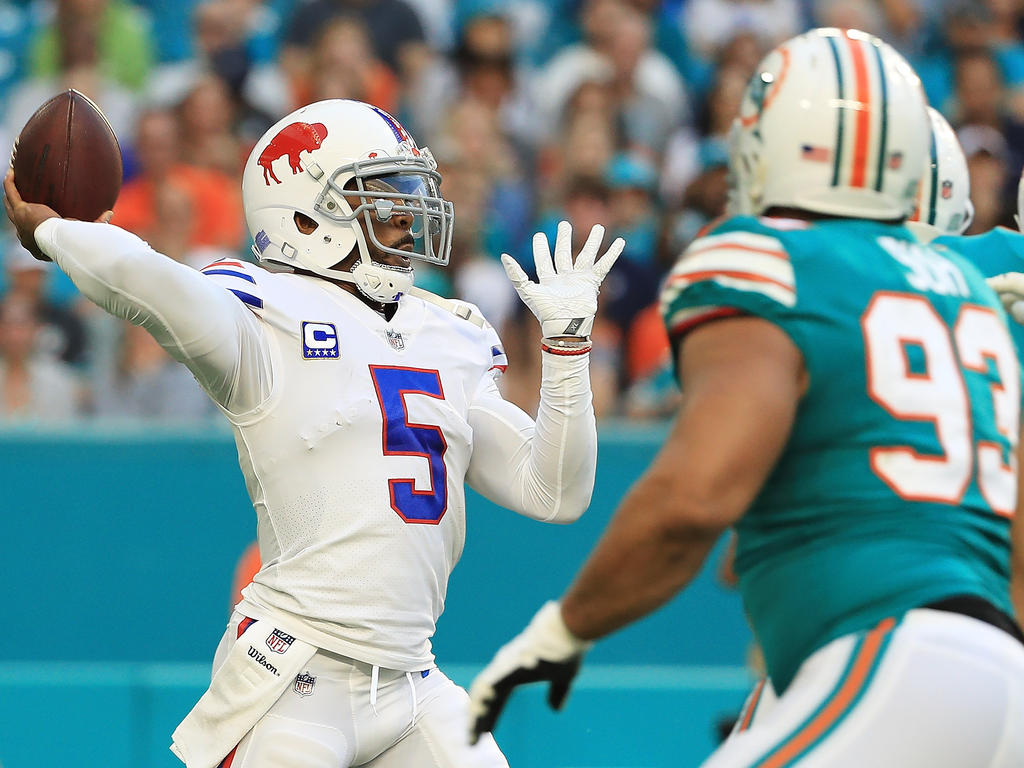 Tyrod Taylor und die Buffalo Bills stehen nach 18 Jahren wieder in den Playoffs Tyrod Taylor und die Buffalo Bills stehen nach 18 Jahren wieder in den Playoffs