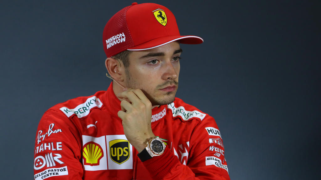 Zum zehnten Mal stand Charles Leclerc in der Saison 2019 auf dem Podest Zum zehnten Mal stand Charles Leclerc in der Saison 2019 auf dem Podest