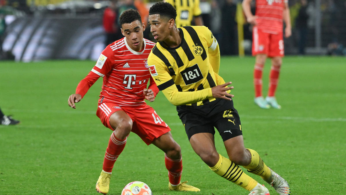 Jamal Musiala vom FC Bayern und BVB-Star Jude Bellingham spielten in der Bundesliga groß auf