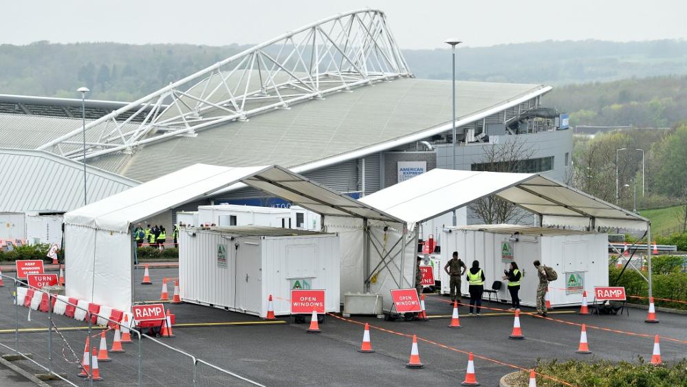 Das AMEX-Stadion in Brighton wird zur Corona-Teststation