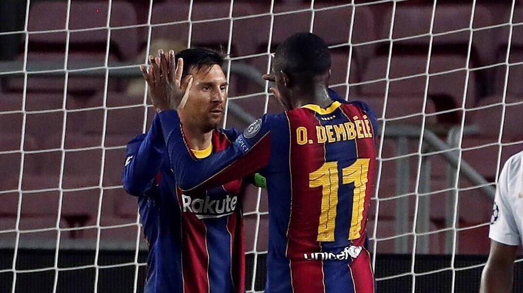 Messi und Dembélé trafen für Barca Messi und Dembélé trafen für Barca