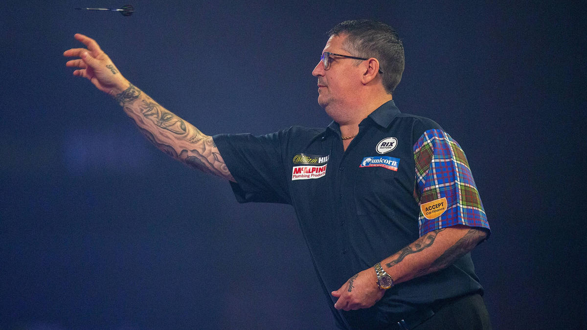 Hat das Viertelfinale der Darts-WM erreicht: Gary Anderson Hat das Viertelfinale der Darts-WM erreicht: Gary Anderson