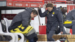 Edin Terzic (r.) konnte mit der Leistung der BVB-Profis gegen Freiburg nicht zufrieden sein