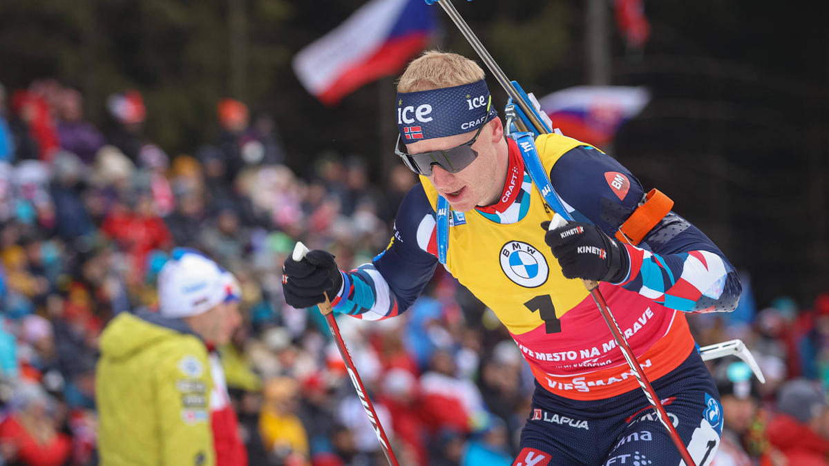 Bei der nationalen Biathlon-Meisterschaft wurde Johannes Thingnes Bøs Staffel nur Zweite