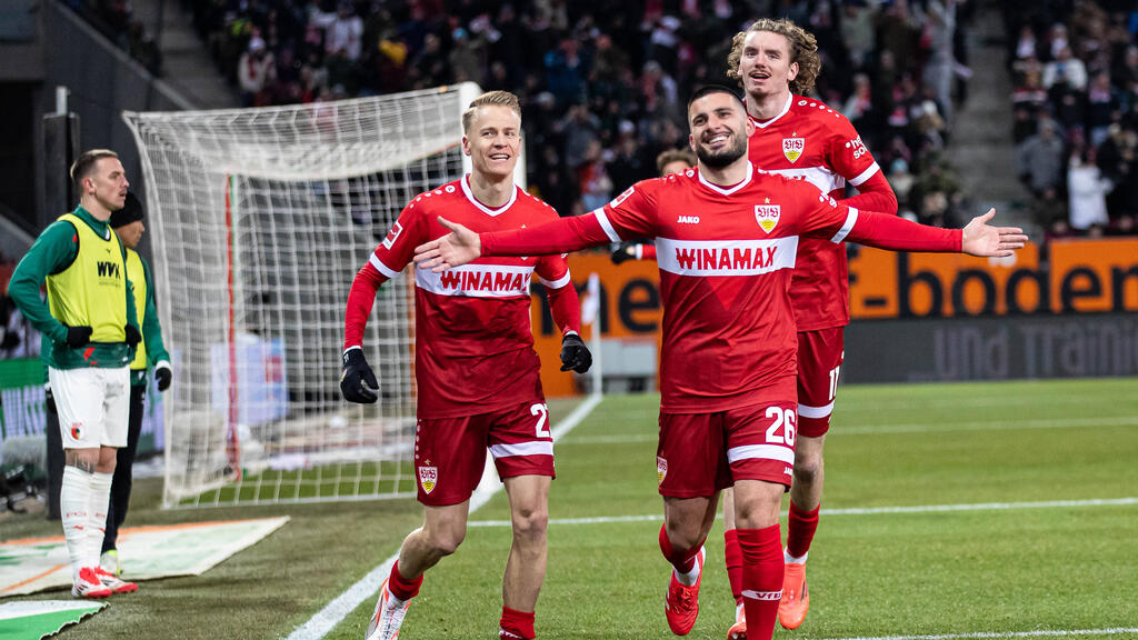 Deniz Undav trifft und jubelt beim VfB Stuttgart