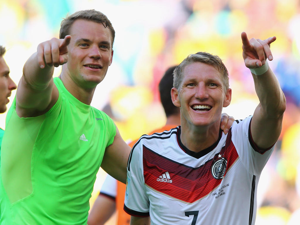 Neuer y Bastian, compañeros y amigos. (Foto: Getty)