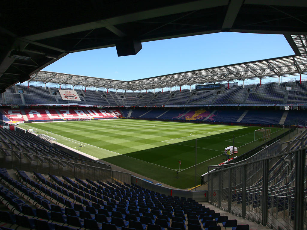 Die Red-Bull-Arena zu Salzburg wird für die nationalen Bewerbe optisch verkleinert