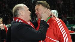 Uli Hoeneß (l.) und Louis van Gaal herrschte bei weitem nicht immer Harmonie