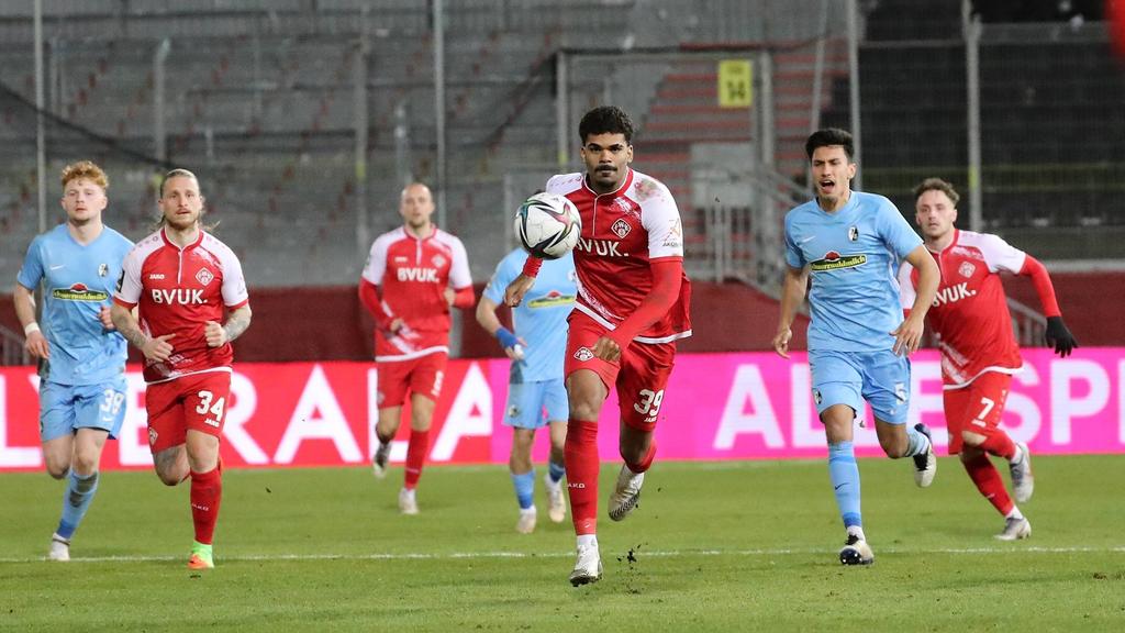 Die Würzburger Kickers und der SC Freiburg II trennten sich mit 1:1