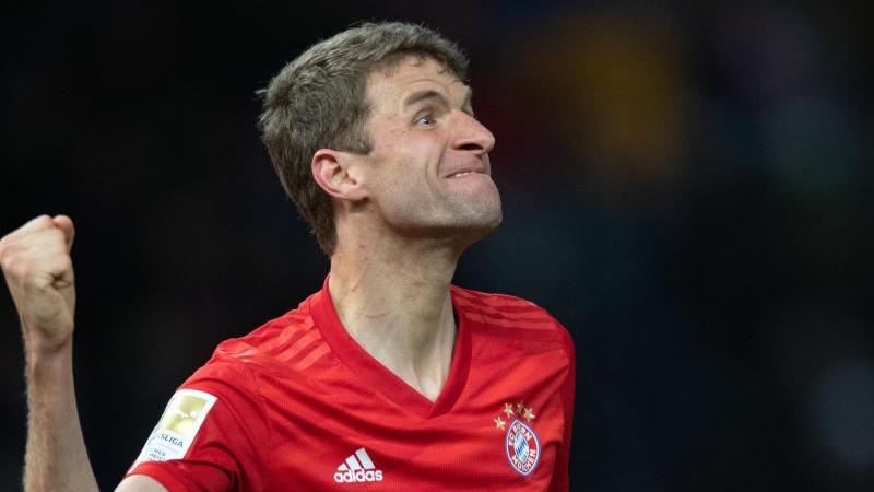 Thomas Müller und der FC Bayern setzten sich bei Hertha BSC durch