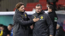 Wenn es nach Michael Zorc (r.) geht, bleibt Edin Terzic (l.) langfristig beim BVB