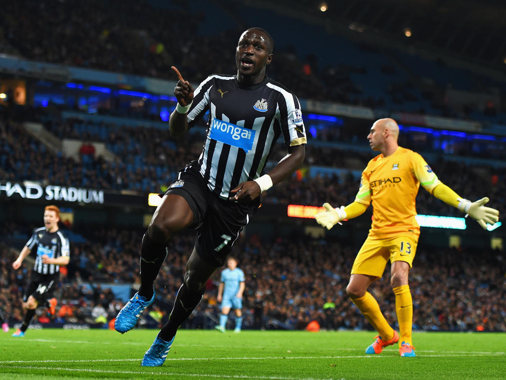 Newcastle Uniteds Moussa Sissoko bejubelt seinen Treffer