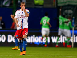 Rafael van der Vaart ist bereits im Spiel gegen Wolfsburg  sichtlich bedient