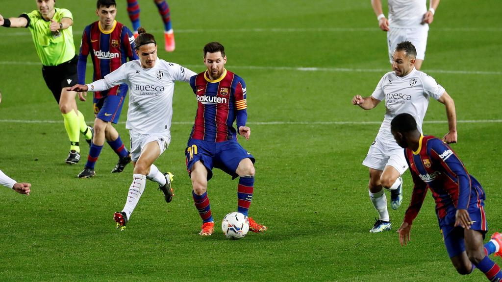 Lionel Messi traf doppelt für den FC Barcelona in La Liga