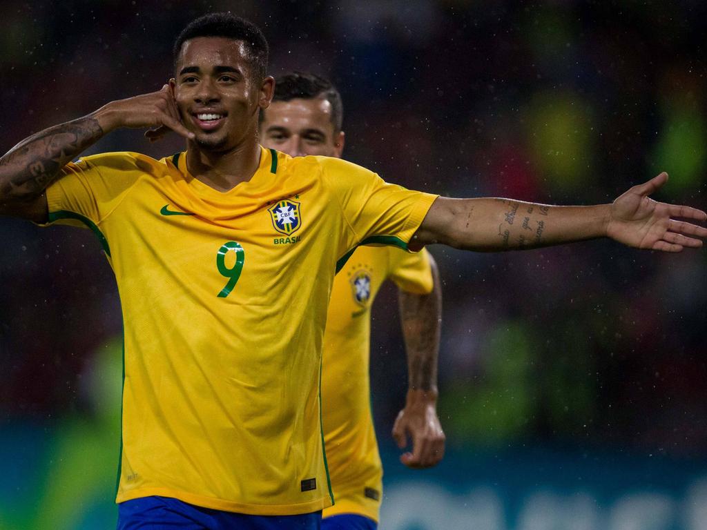 Gabriel Jesus anotó el primer gol de Brasil tras fallo de Venezuela. (Foto: Imago)
