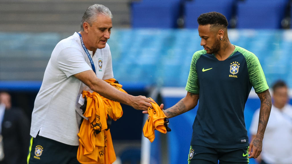 Verstehen sich gut: Coach Tite und Superstar Neymar