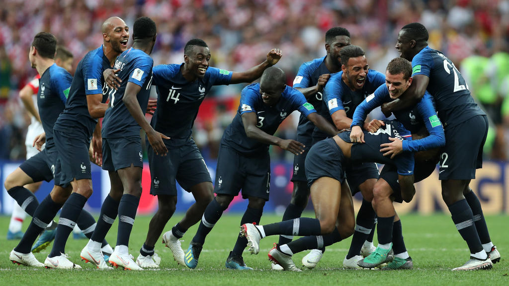 Die Franzosen bejubeln den zweiten WM-Titel der Verbandsgeschichte