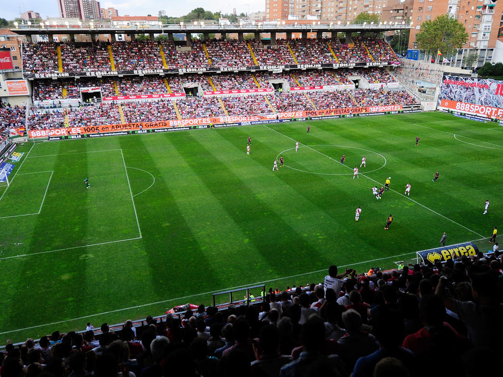 Das Rayo-Stadion Campo de Vallecas mitten in Madrid wird umgebaut. © Getty Images/Denis Doyle