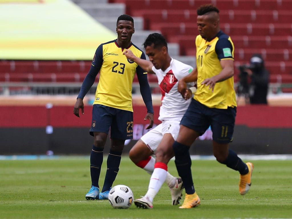 Partido reciente de clasificación para el Mundial entre Perú y Ecuador.
