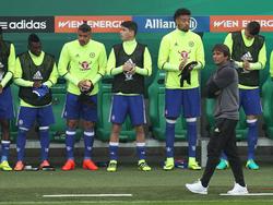Antonio Conte (r.) ist sicher, seine Spieler verbessern zu können