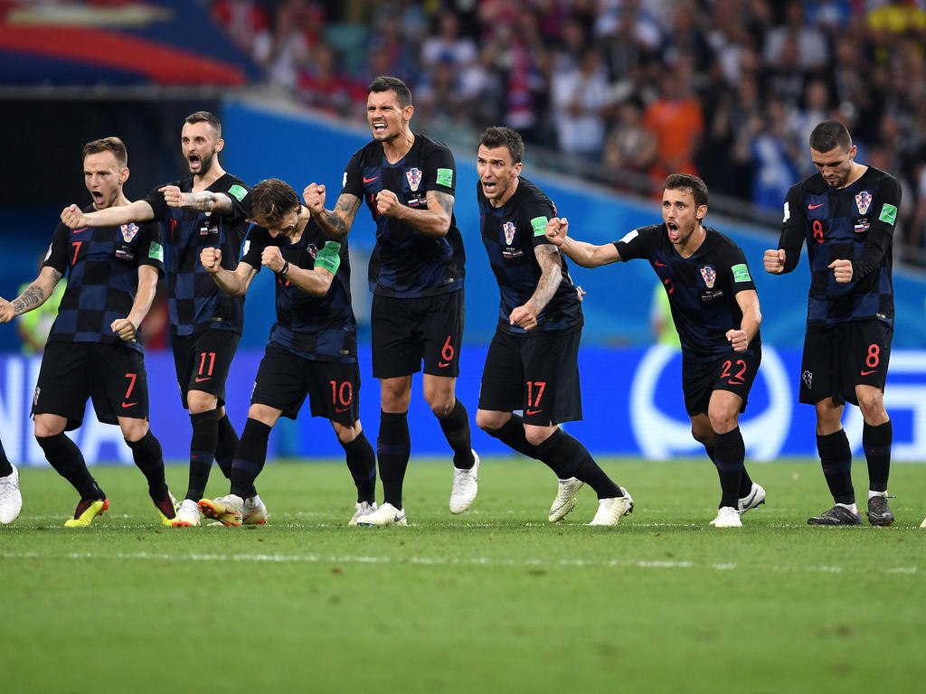 Croacia celebra el pase a las semifinales por todo lo alto. (Foto: Getty)