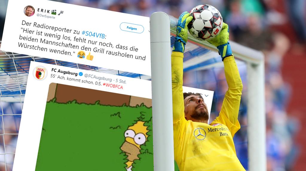 Das Netz reagierte mit Humor auf die Ereignisse beim Saison-Finale der Fußball-Bundesliga Das Netz reagierte mit Humor auf die Ereignisse beim Saison-Finale der Fußball-Bundesliga