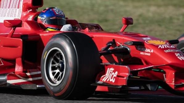 Juan Pablo Montoya saß zum ersten Mal am Steuer eines Formel-1-Ferraris