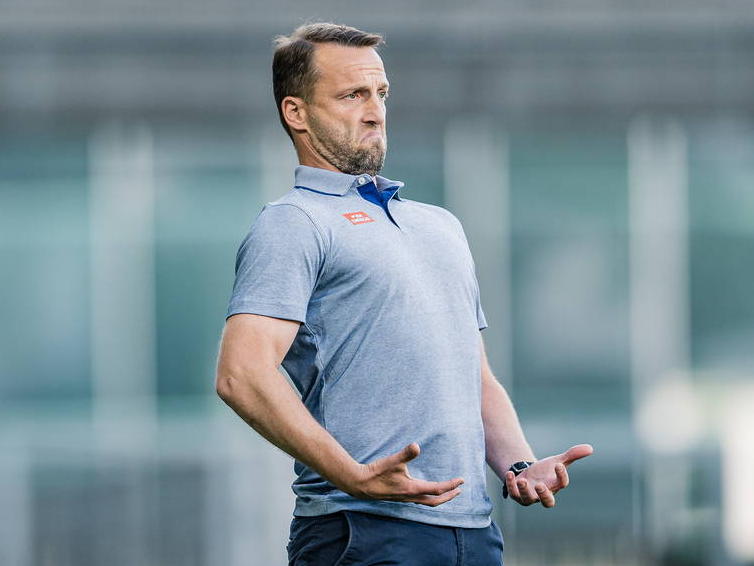 Rapid-Coach Feldhofer vor Rückspiel gegen WSG mit breiter Brust
