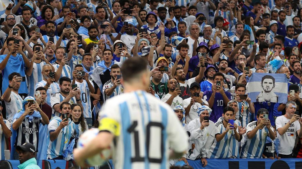 Die Fans von Argentinien feierten ihre Idole