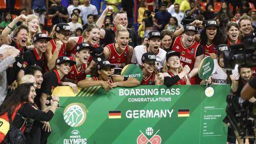 Die deutschen Basketball-Frauen haben sich erstmals für Olympia qualifiziert