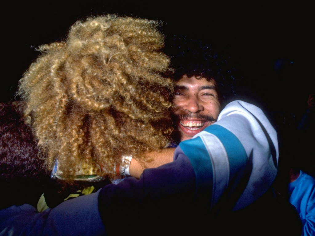 Rene Higuita und Carlos Valderrama (Kolumbien)