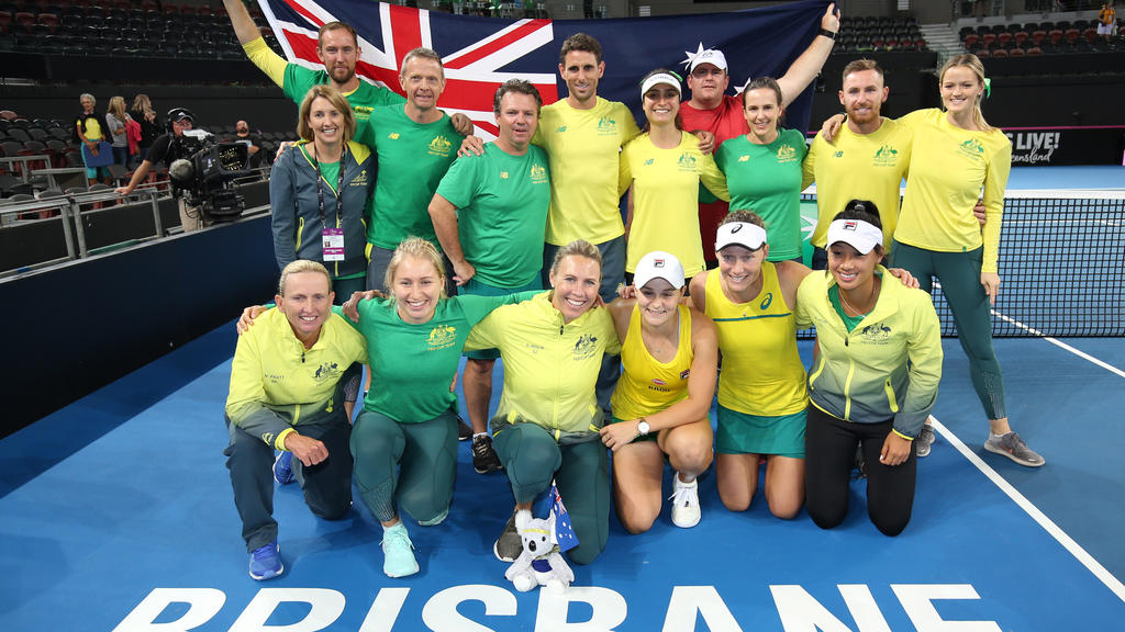Das australische Fed-Cup-Team siegte gegen Weißrussland Das australische Fed-Cup-Team siegte gegen Weißrussland