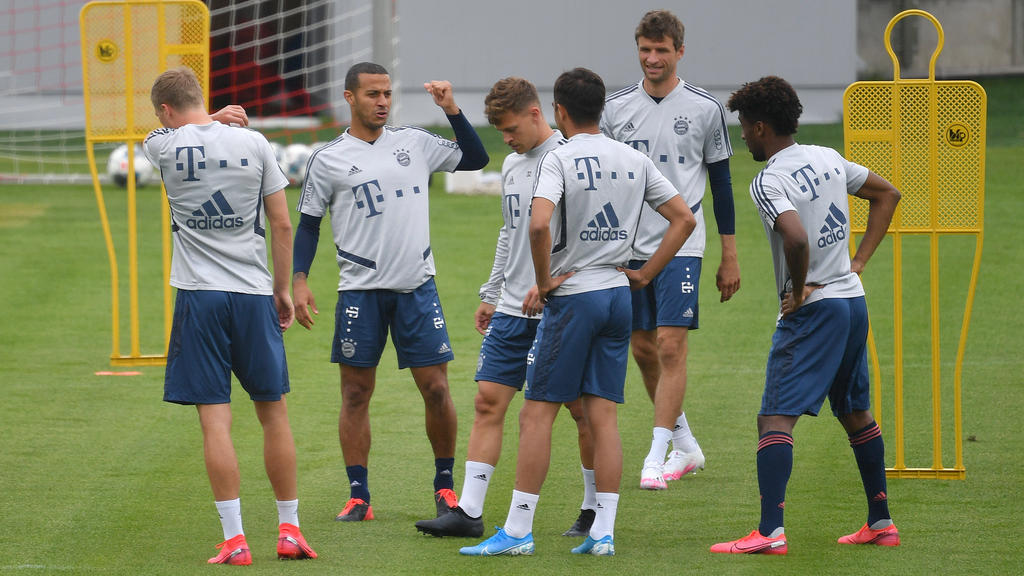 Der FC Bayern bereitet sich auf die Champions League vor Der FC Bayern bereitet sich auf die Champions League vor