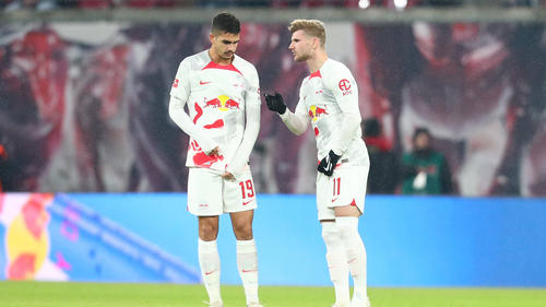 RB Leipzig muss gegen Eintracht Frankfurt auf Stürmer Andre Silva (l.) verzichten