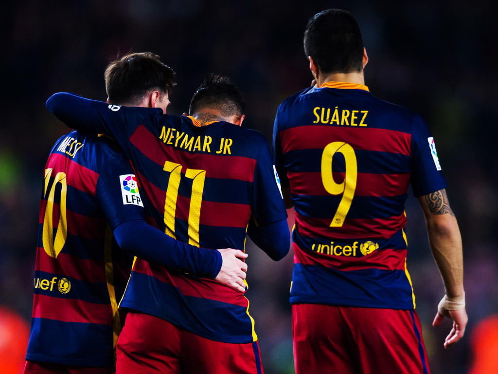 Das heute schon legendäre Barça-Trio Messi, Neymar und Suárez (v.l.)
