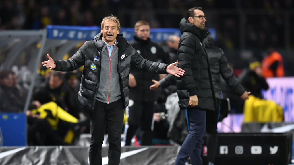 Jürgen Klinsmann (l.) und Michael Preetz fanden bei Hertha BSC nicht zusammen