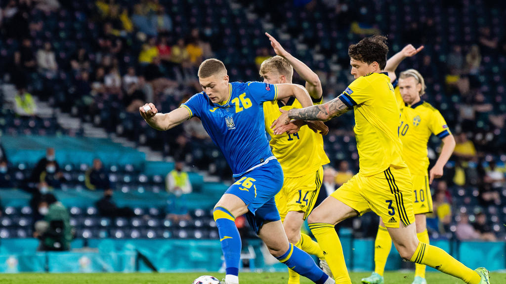 Artem Dovbyk erzielte den erlösenden Siegtreffer für die Ukraine